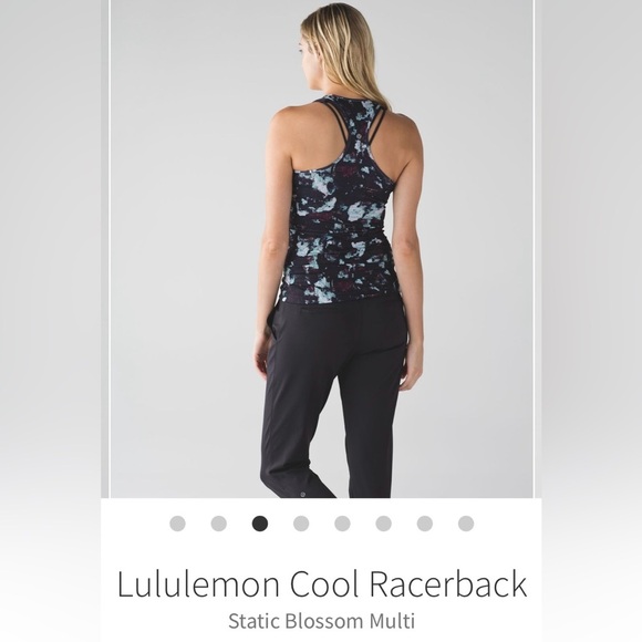 Lululemon Cool Racerback‎ Static Blossom Multi size 6 - Picture 1 of 12